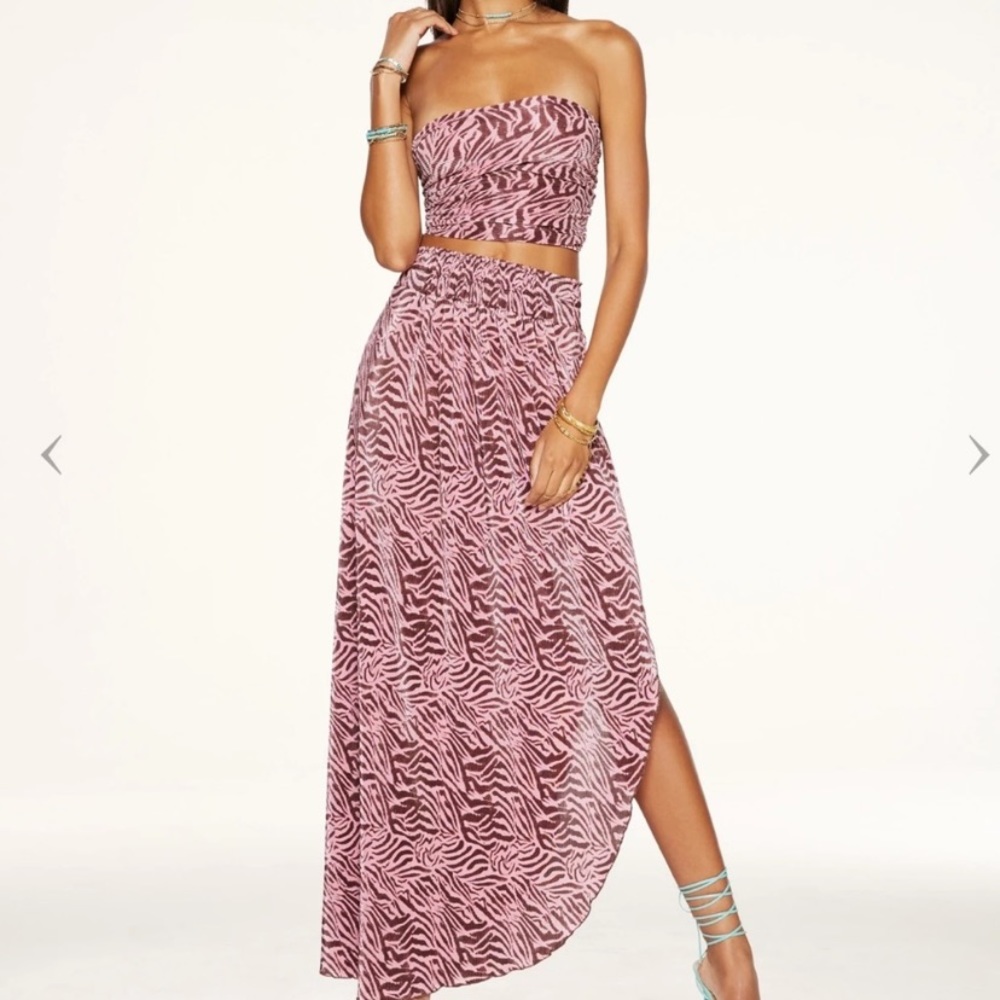 SALE….Beautiful Ramy Brook tie top and skirt